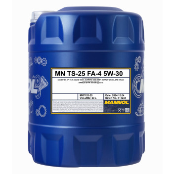 7125 TS-25 API FA-4 5W-30 20L 7125 TS-25 API FA-4 5W-30 20L