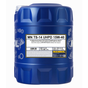 TS-14 UHPD 15W-40 E9 20L TS-14 UHPD 15W-40 E9 20L